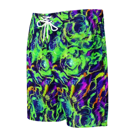 Lime After Midnight on a Men's Board Shorts