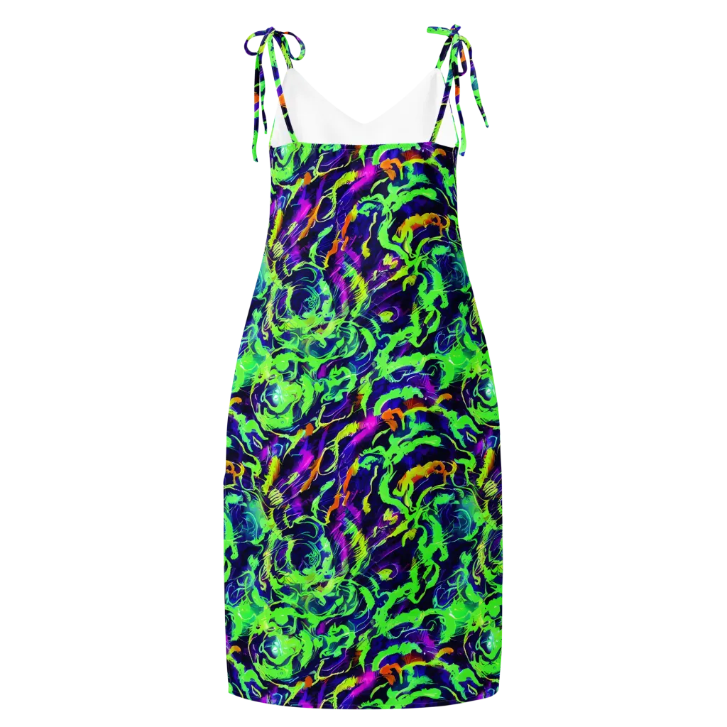 Lime After Midnight on Slip Dress — Back
