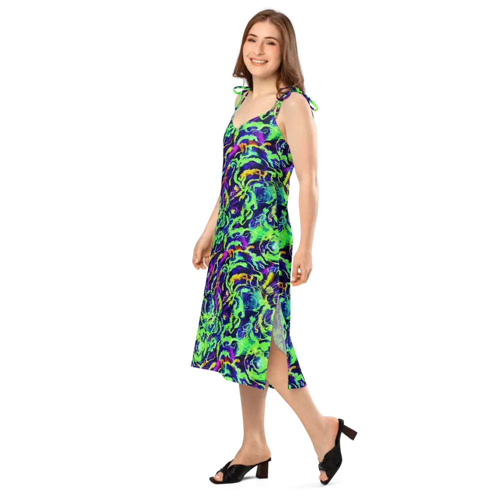 Lime After Midnight on Slip Dress — Left Front