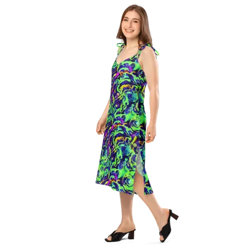 Lime After Midnight on a Slip Dress