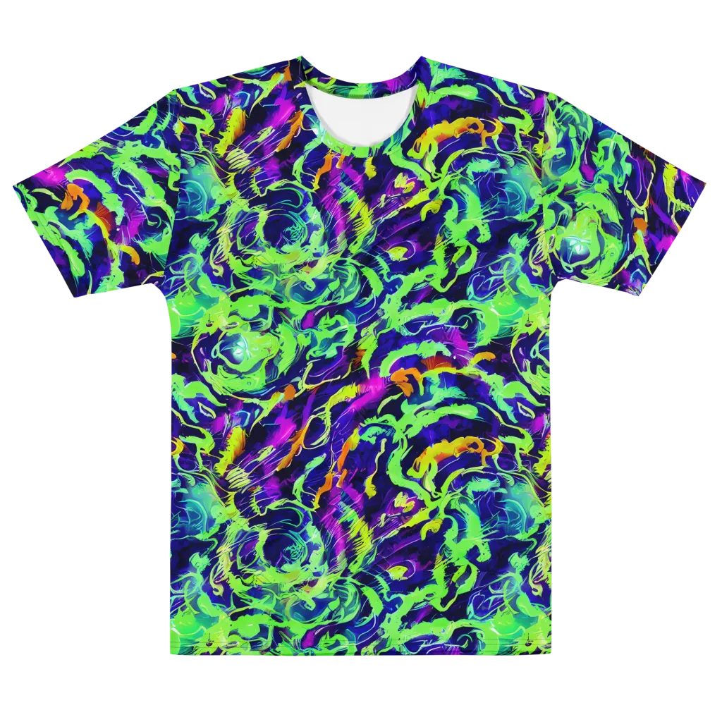 Lime After Midnight on Men's Cotton Crew Neck T-Shirt — Front