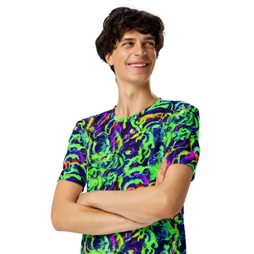 Lime After Midnight on a Men's Crew Neck T-Shirt