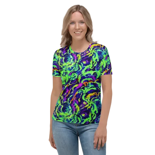 Lime After Midnight on a Women's Crew Neck T-Shirt