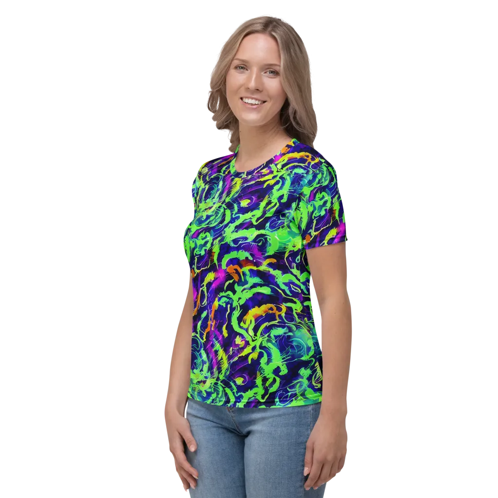 Lime After Midnight on Women's Crew Neck T-Shirt — Left