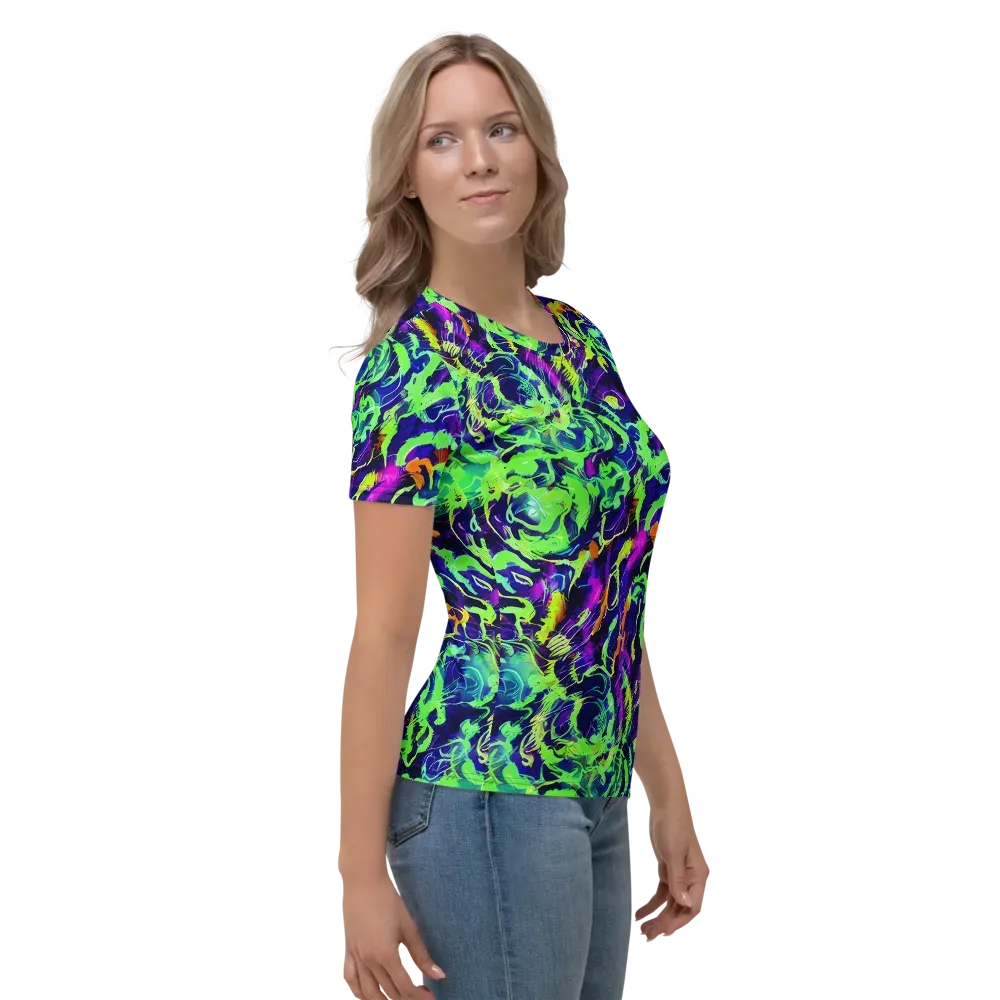 Lime After Midnight on Women's Crew Neck T-Shirt — Right