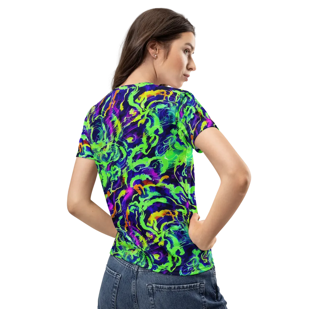 Lime After Midnight on Women's Crew Neck T-Shirt — Back