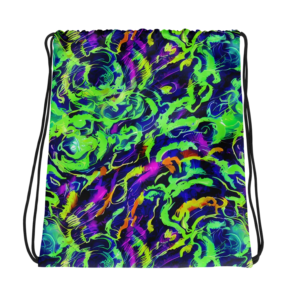 Lime After Midnight on Drawstring Bag — Photo