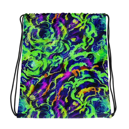Lime After Midnight on a Drawstring Bag