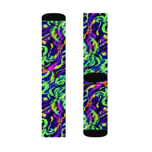 Lime After Midnight on a Socks