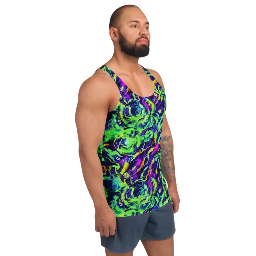 Lime After Midnight on a Men's Tank Top