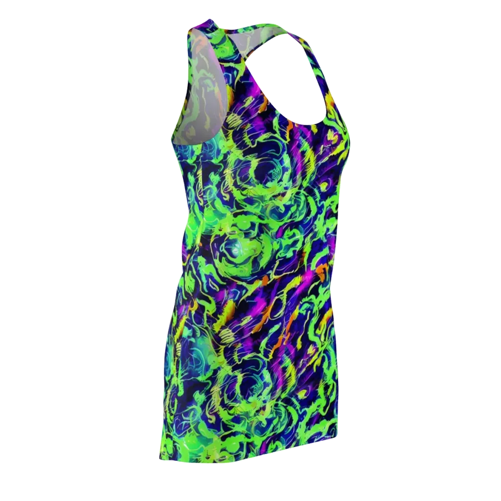 Lime After Midnight on Racerback Dress — Front Side