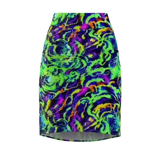 Lime After Midnight on a Pencil Skirt