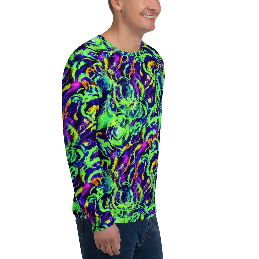 Lime After Midnight on Sweatshirt — Right Front