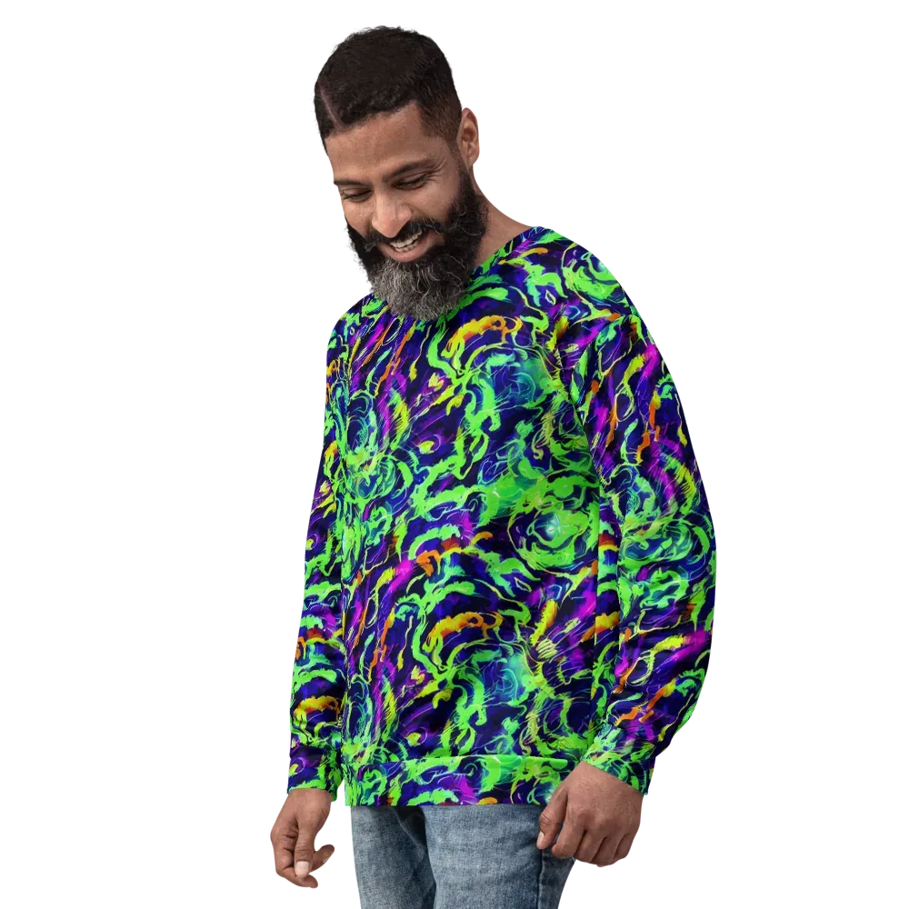 Lime After Midnight on Sweatshirt — Left Front