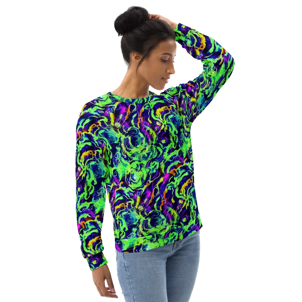 Lime After Midnight on Sweatshirt — Right Front