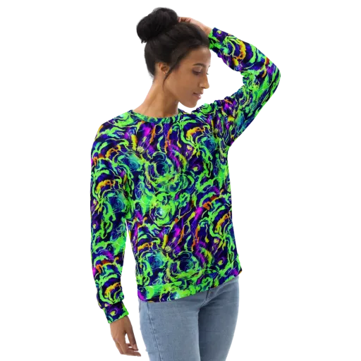 Lime After Midnight on a Sweatshirt