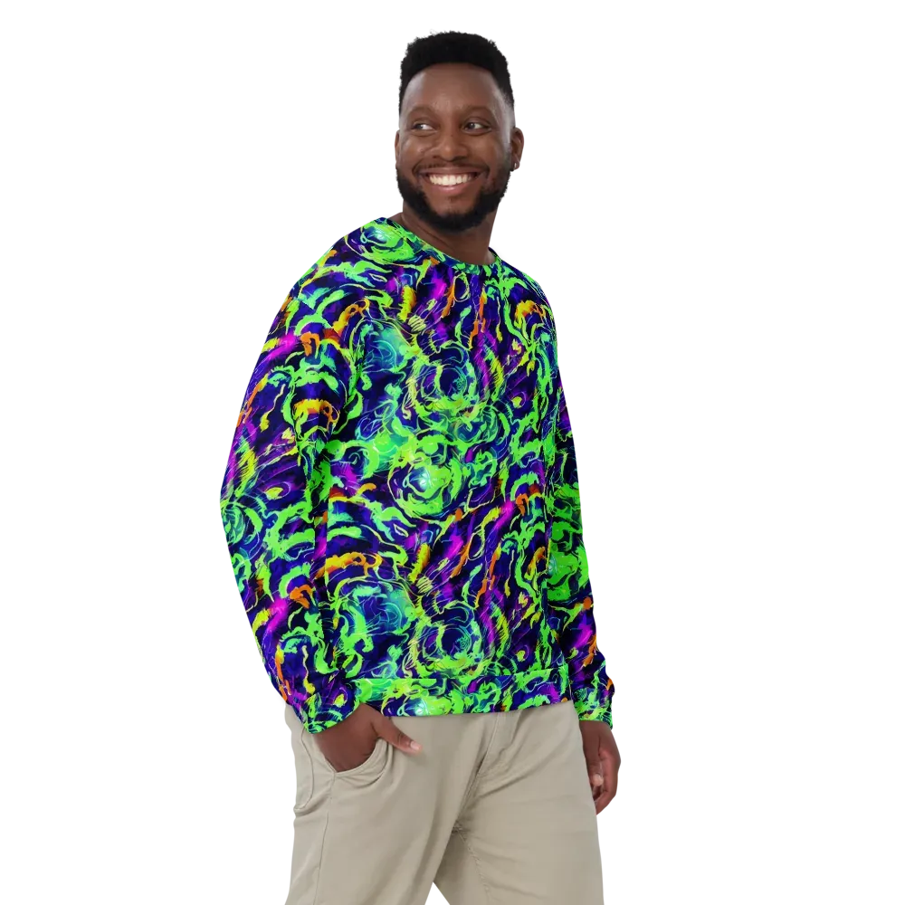 Lime After Midnight on Sweatshirt — Front