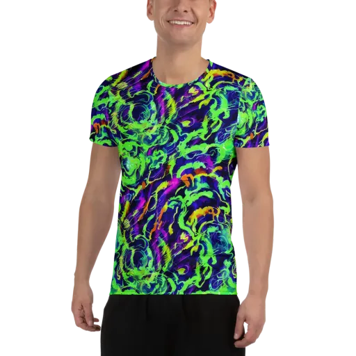 Lime After Midnight on a Men's Athletic T-Shirt