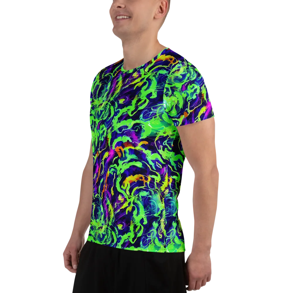 Lime After Midnight on Men's Athletic T-Shirt — Left