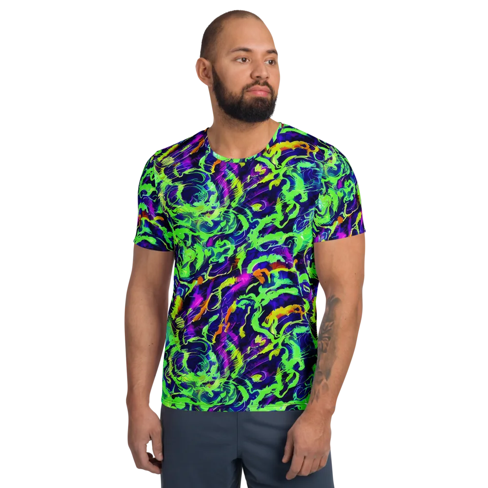 Lime After Midnight on Men's Athletic T-Shirt — Front