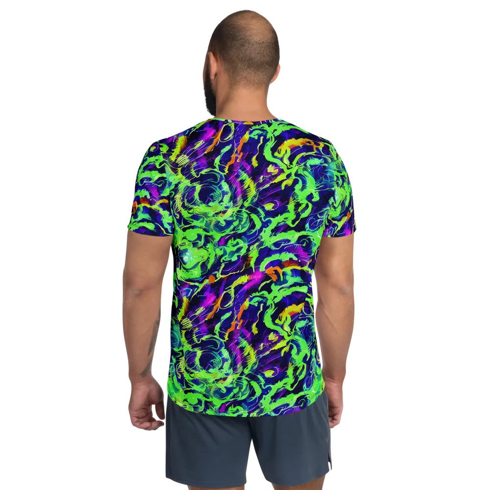 Lime After Midnight on Men's Athletic T-Shirt — Back