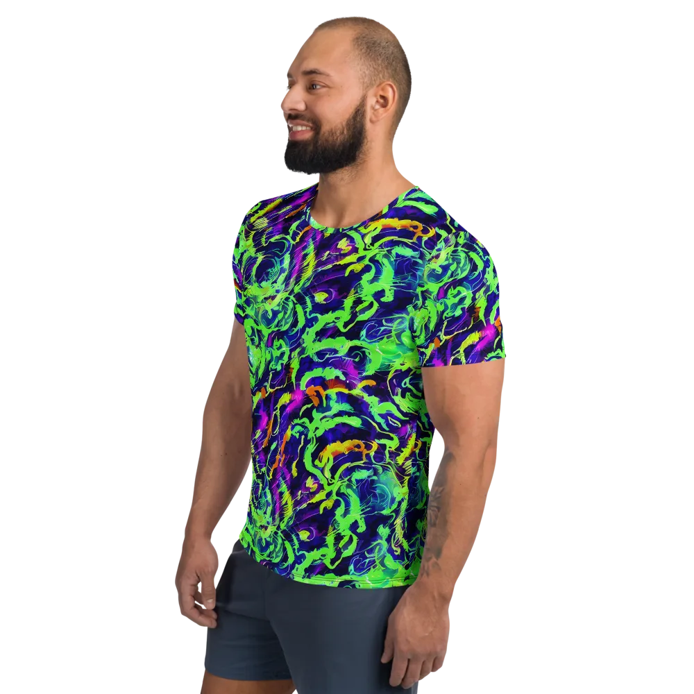 Lime After Midnight on Men's Athletic T-Shirt — Left