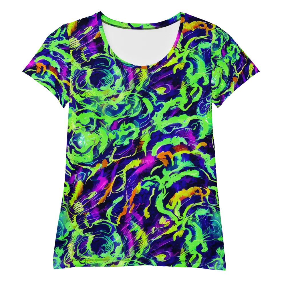 Lime After Midnight on Women's Athletic T-Shirt — Front