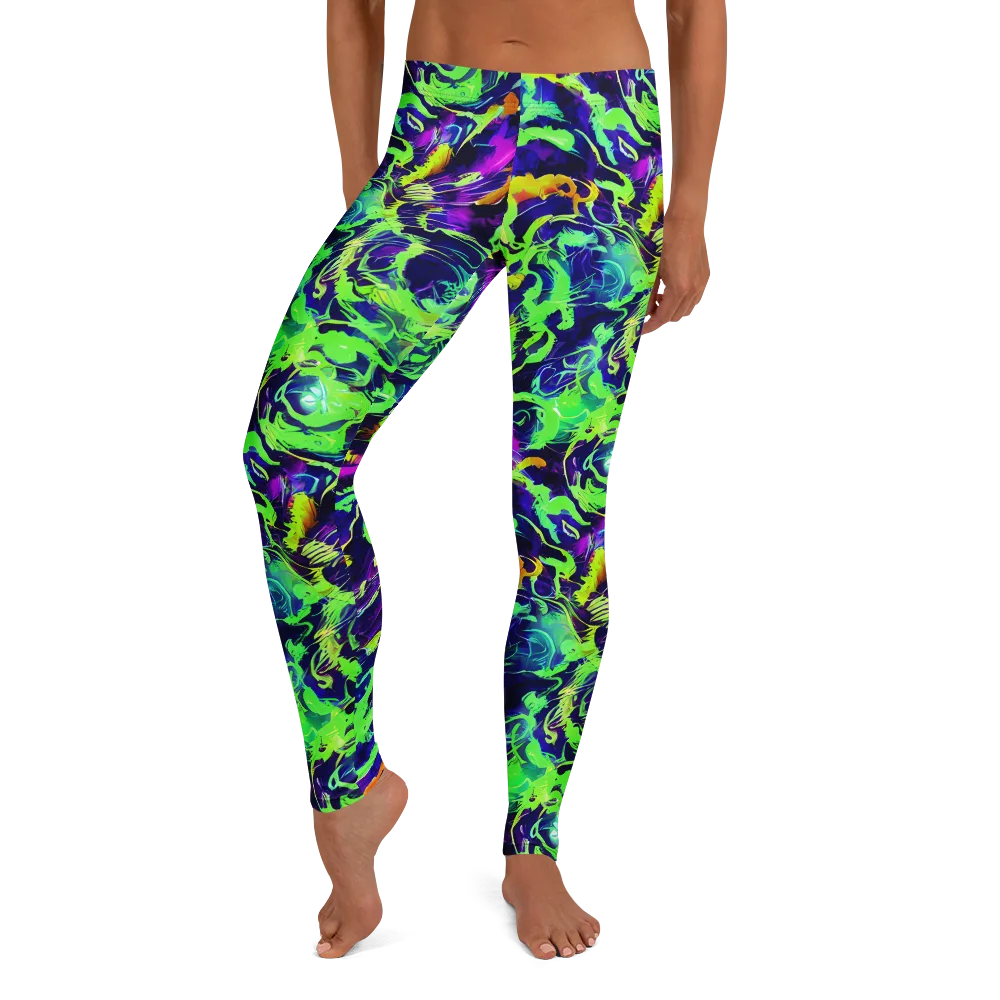 Lime After Midnight on Leggings — Front