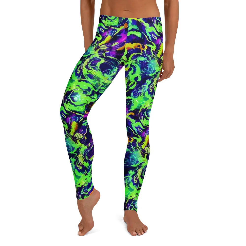 Lime After Midnight on Leggings — Front