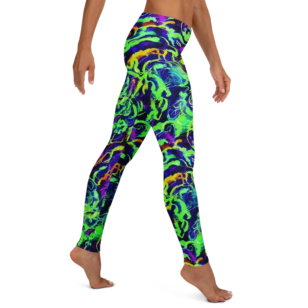 Lime After Midnight on Leggings — Right