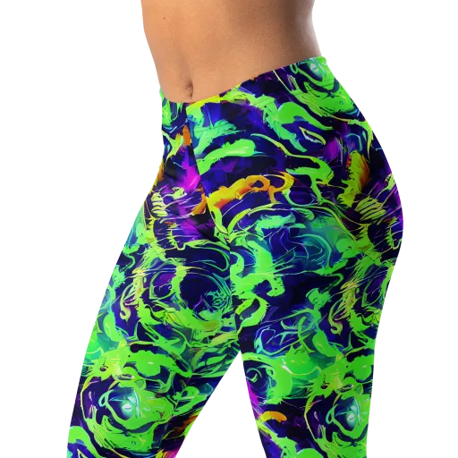 Lime After Midnight on a Leggings
