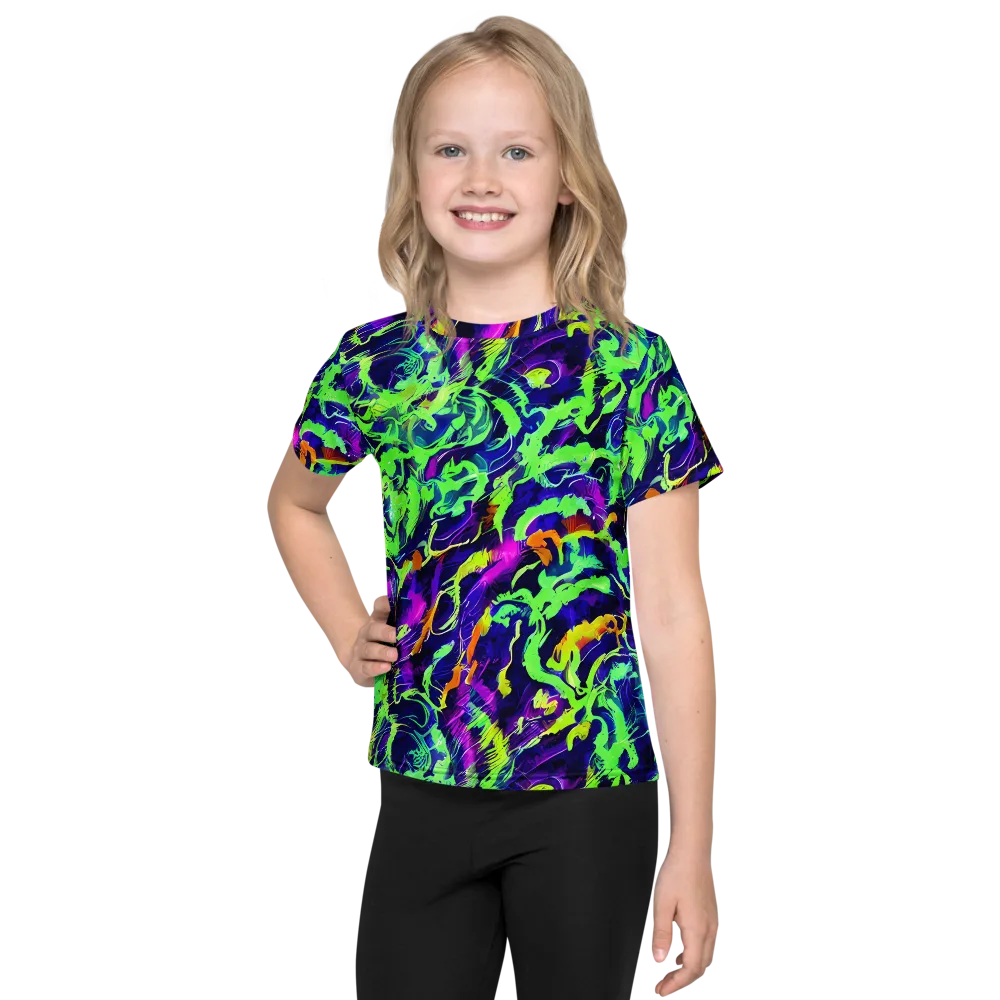 Lime After Midnight on Kids Crew Neck T-Shirt — Front