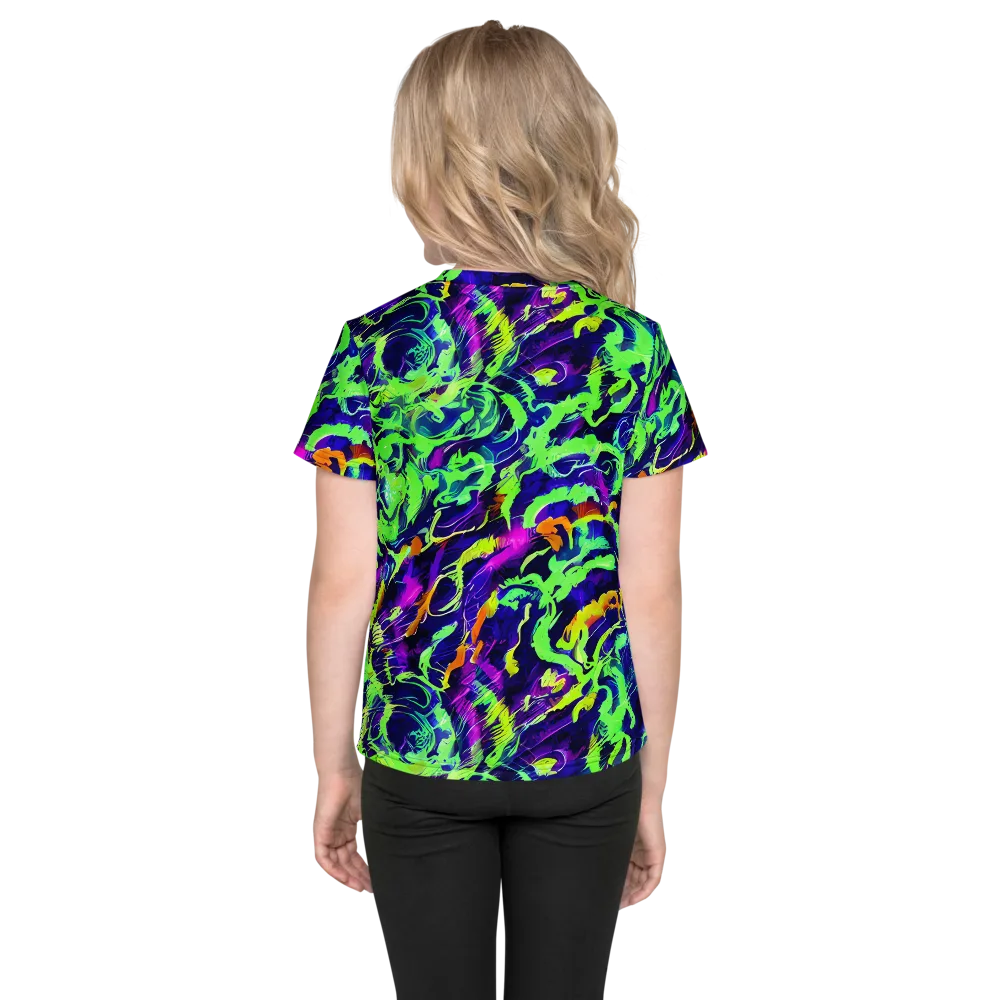 Lime After Midnight on Kids Crew Neck T-Shirt — Back