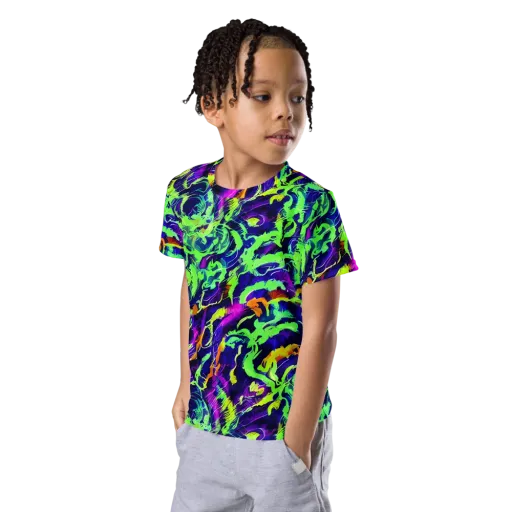 Lime After Midnight on a Kids Crew Neck T-Shirt