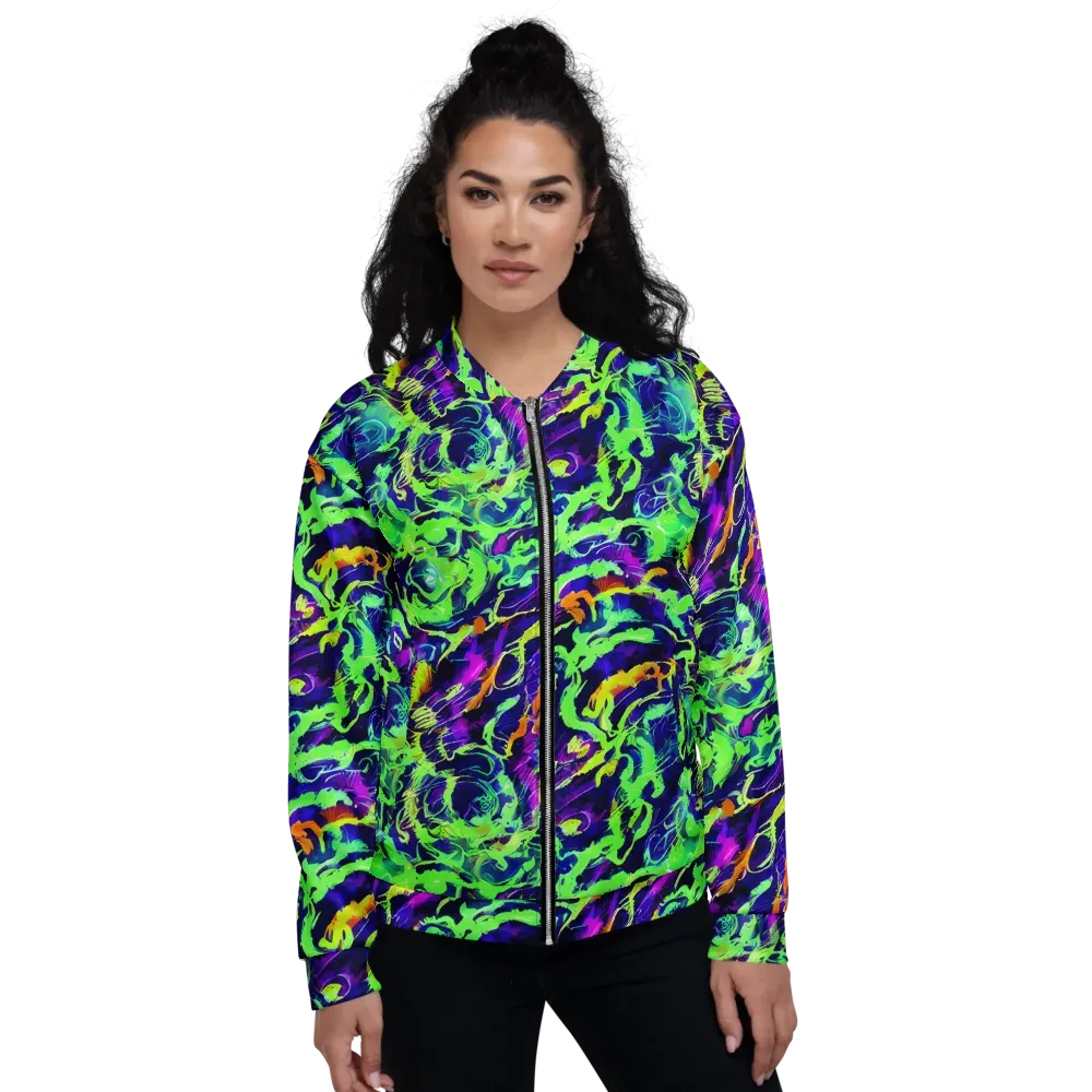 Lime After Midnight on Bomber Jacket — Front