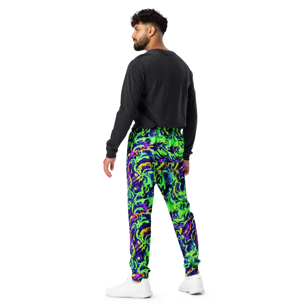 Lime After Midnight on Men's Joggers — Back