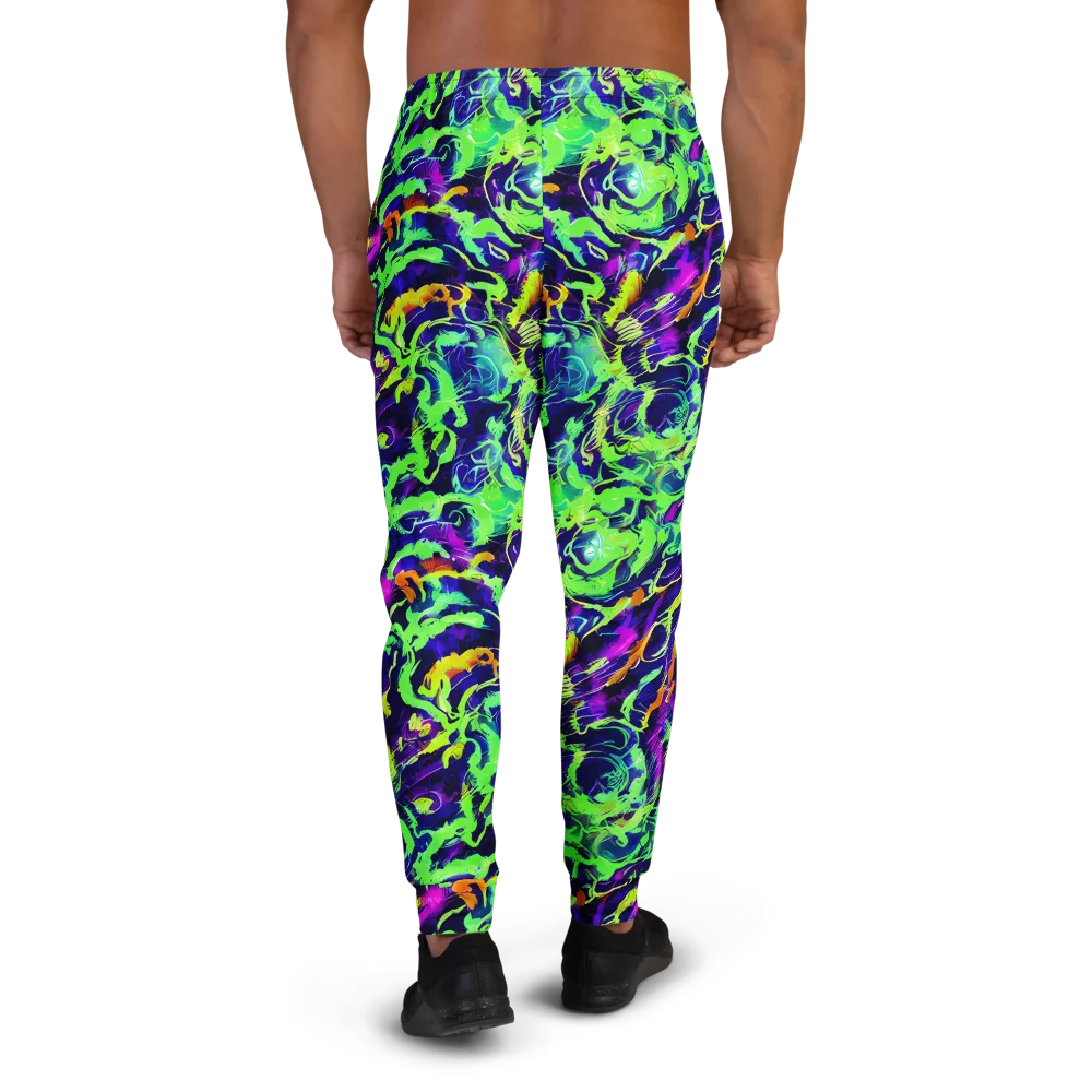Lime After Midnight on Men's Joggers — Back
