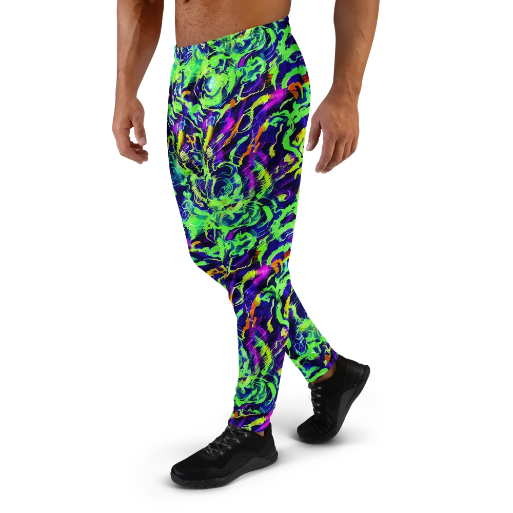 Lime After Midnight on Men's Joggers — Left
