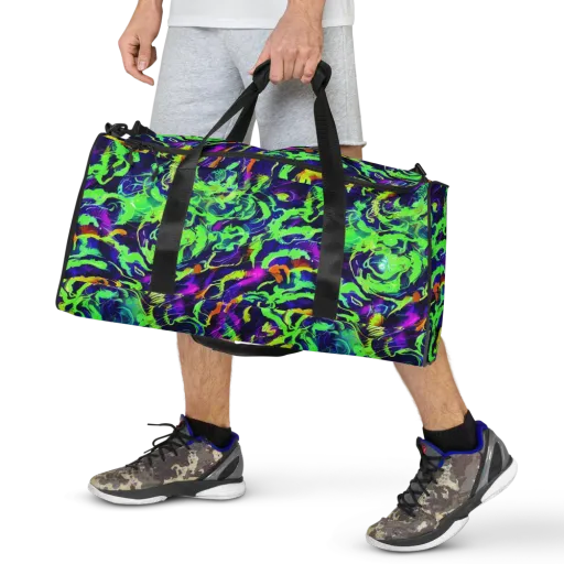 Lime After Midnight on a Duffle Bag