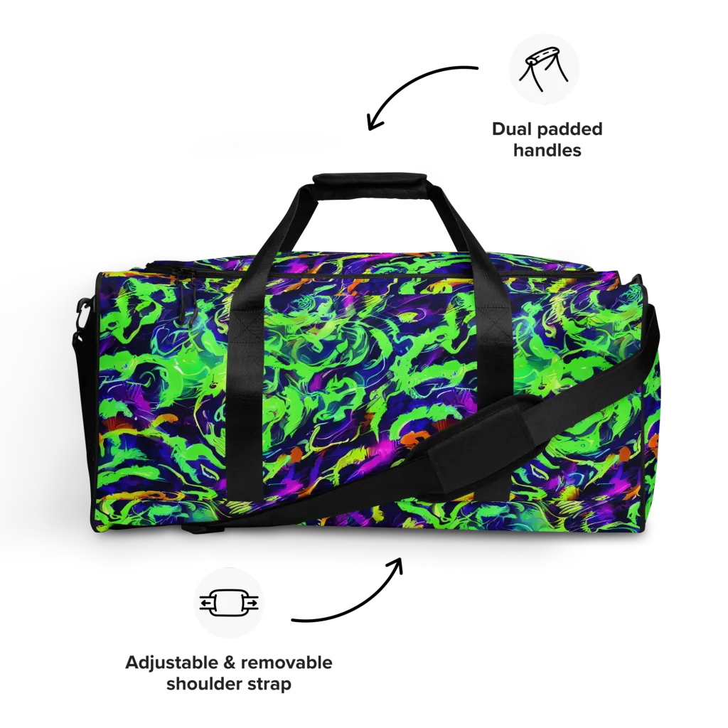 Lime After Midnight on Duffle Bag — Front
