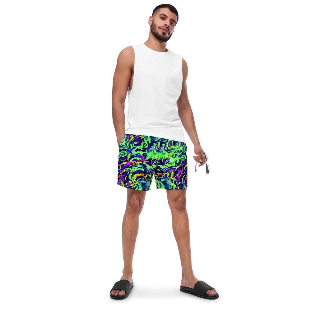 Lime After Midnight on Swim Trunks — Front