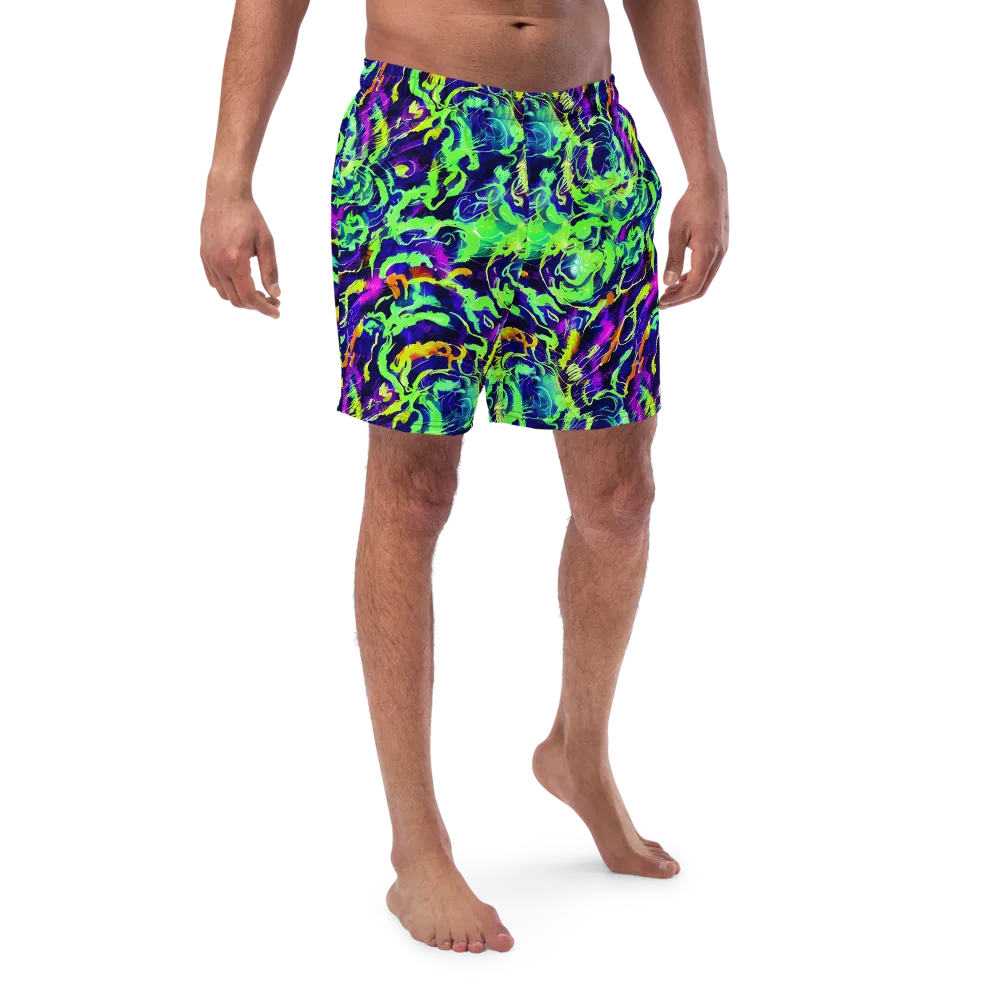Lime After Midnight on Swim Trunks — Front