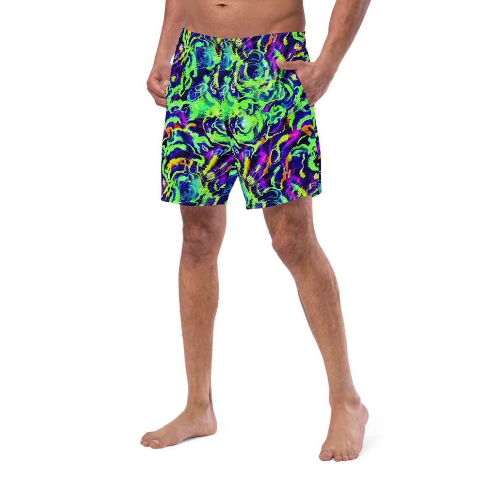Lime After Midnight on Swim Trunks — Left Front