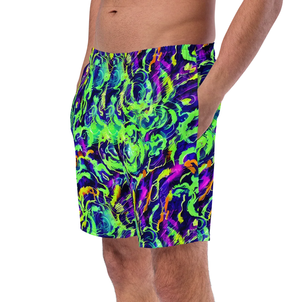 Lime After Midnight on Swim Trunks — Left Front