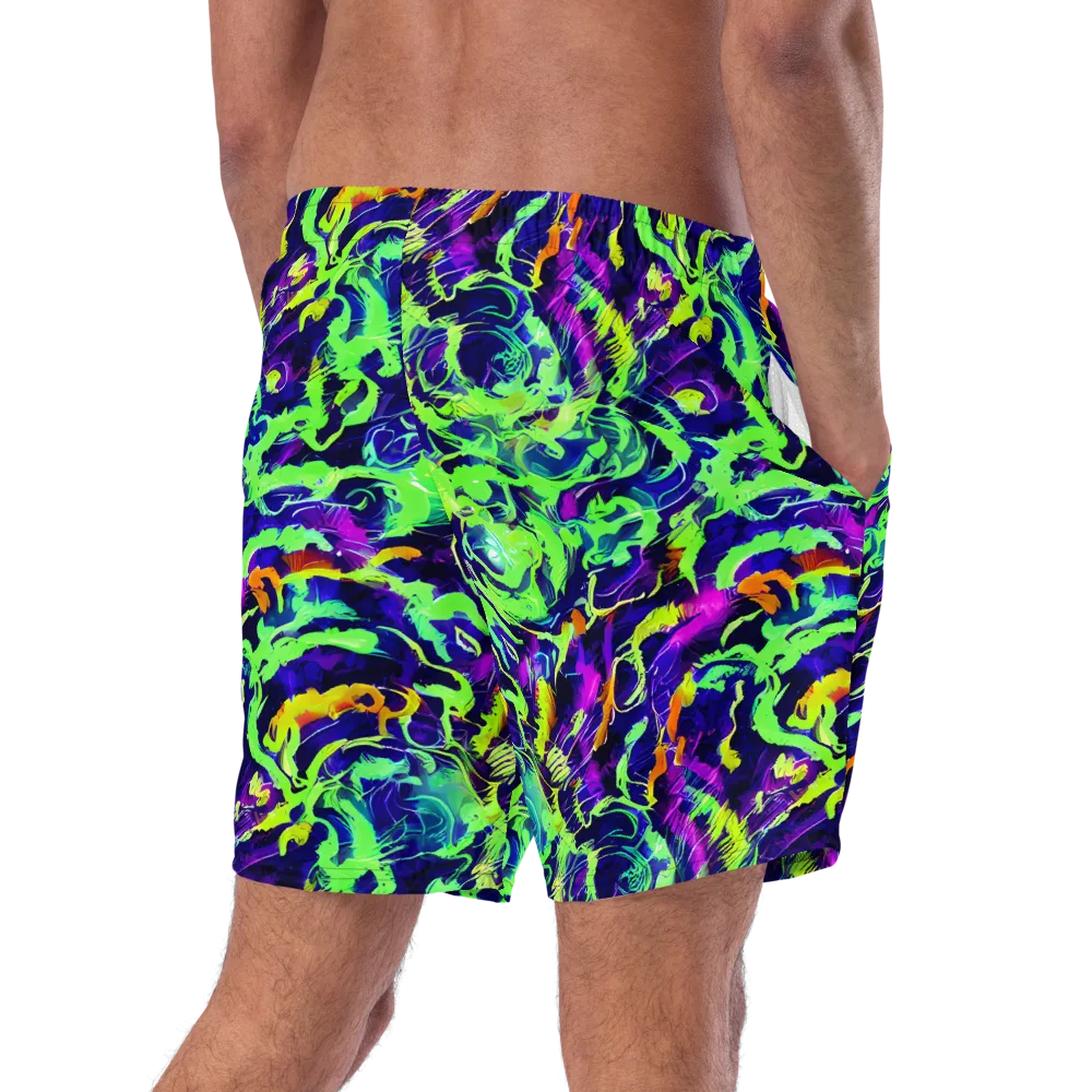 Lime After Midnight on Swim Trunks — Right Back