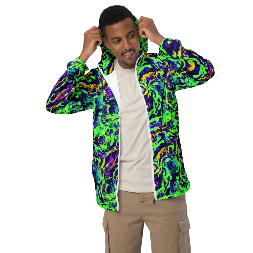 Lime After Midnight on Men's Windbreaker — Front