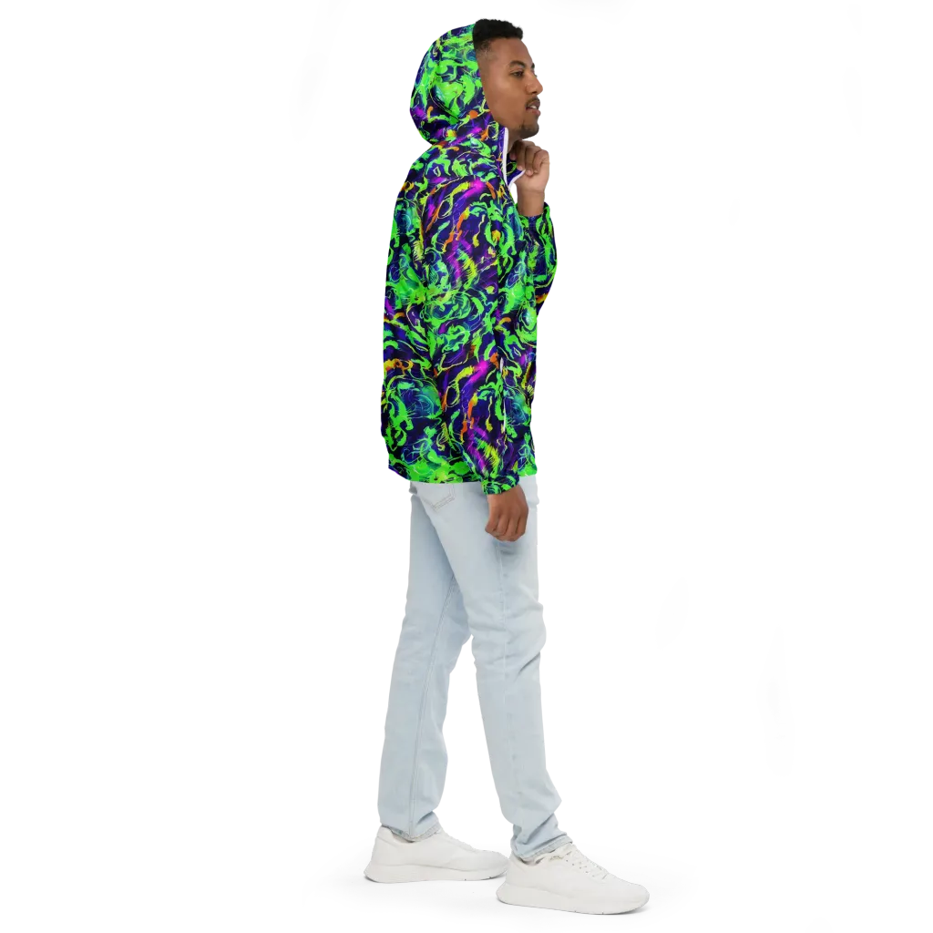 Lime After Midnight on Men's Windbreaker — Right