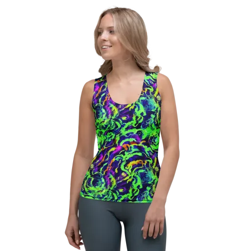 Lime After Midnight on a Women's Tank Top