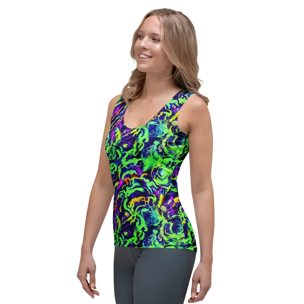 Lime After Midnight on Women's Tank Top — Left Front