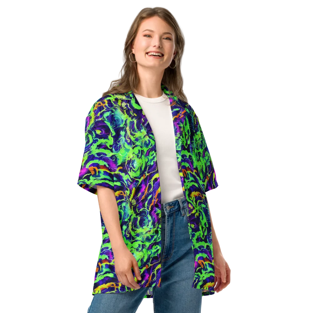 Lime After Midnight on Button Shirt — Front